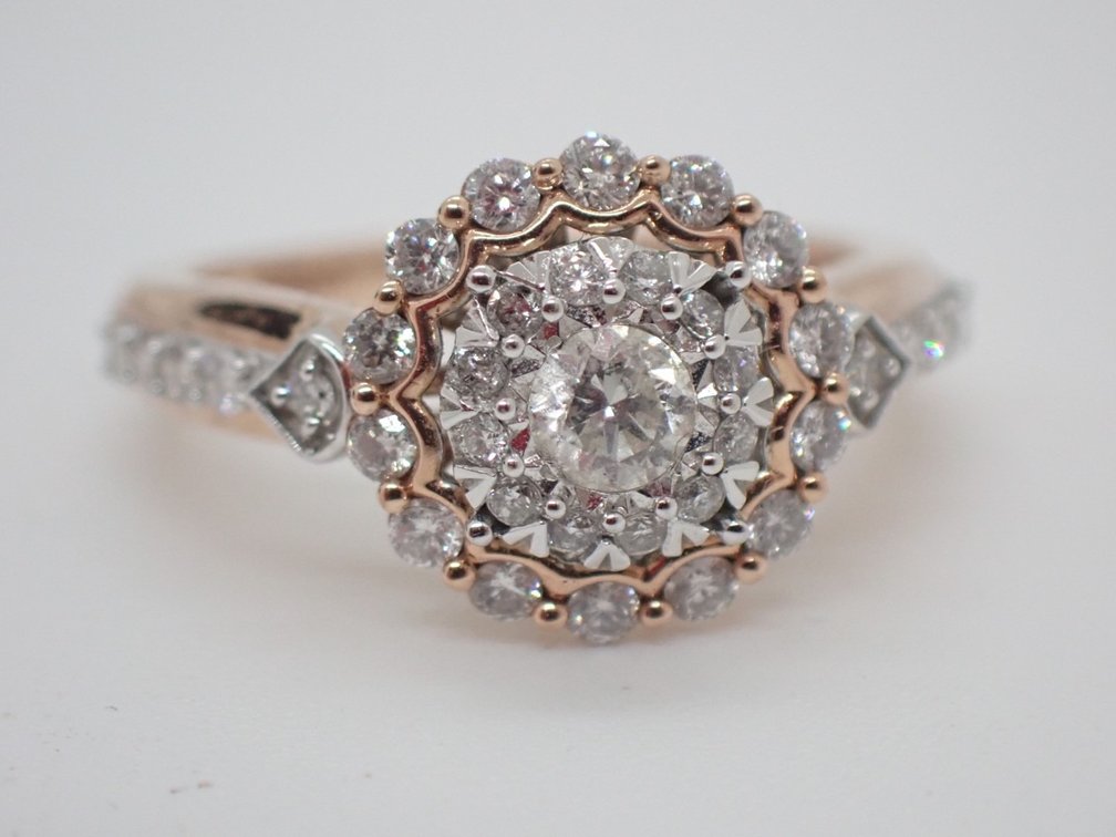 Diamond Cluster Ring