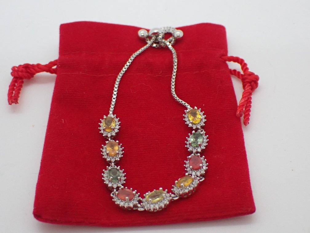 Sapphire & Cubic Zirconia Bracelet