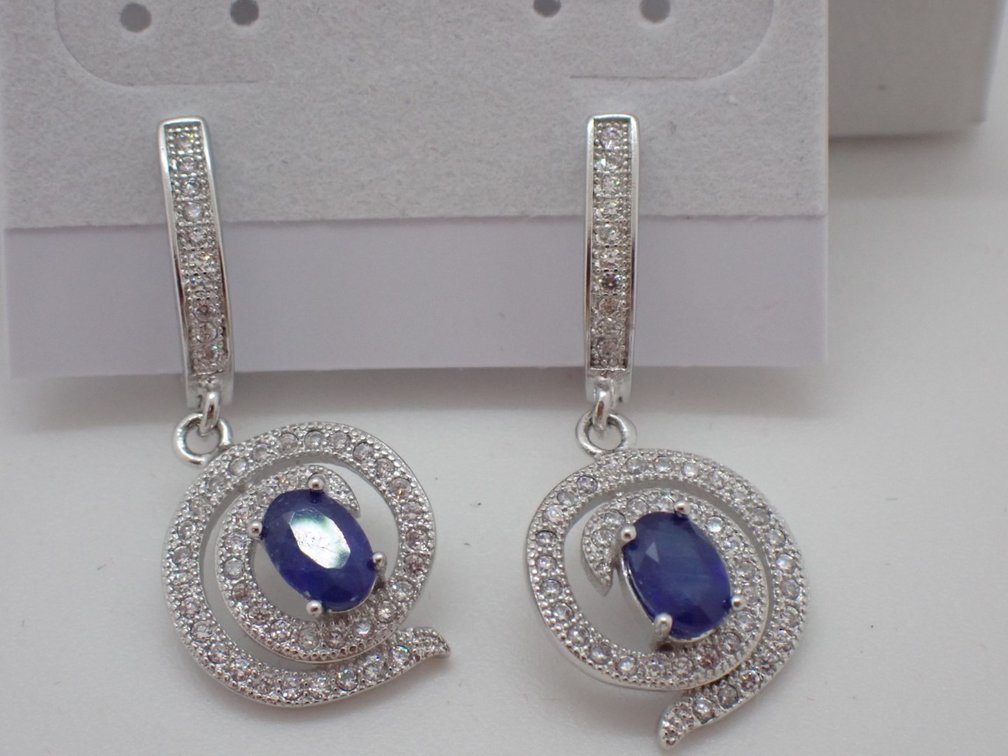 Iolite Dangle Earrings