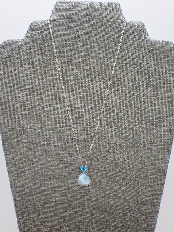 Natural Swiss Blue Necklace