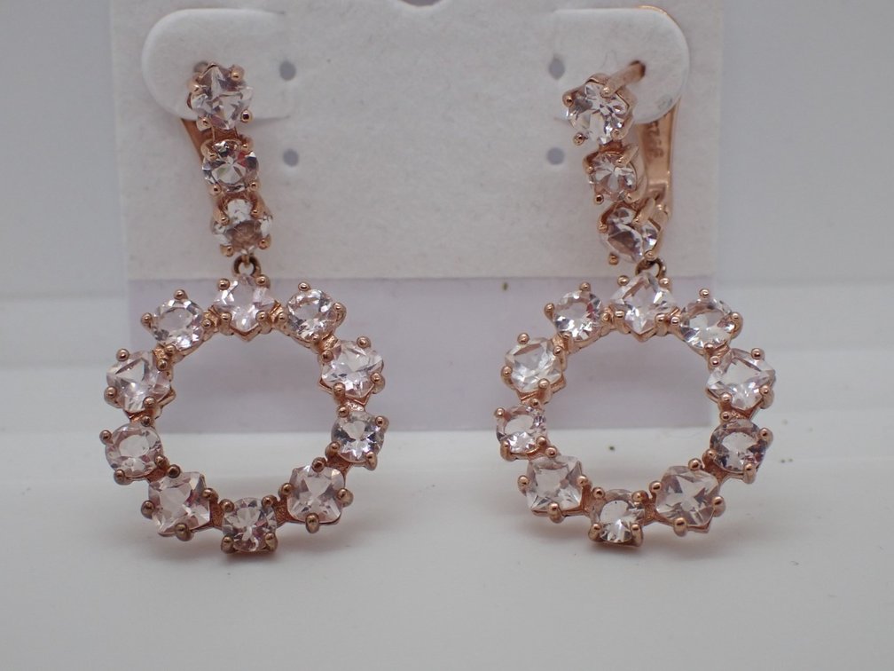 Natural Morganite Earrings