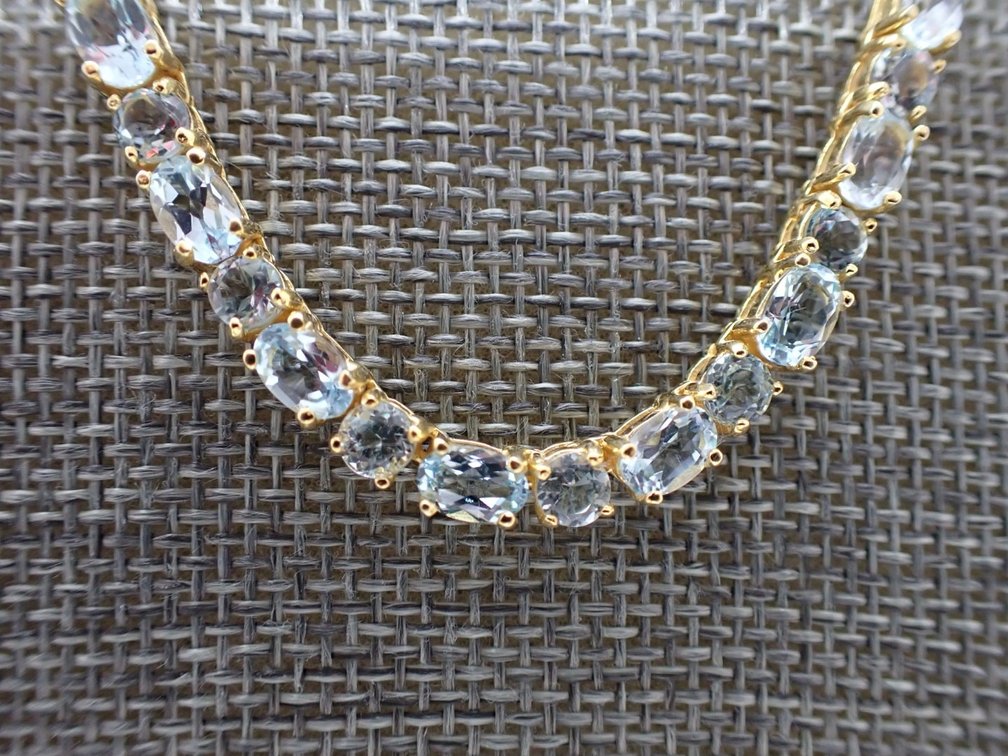 Sky Blue Topaz Necklace