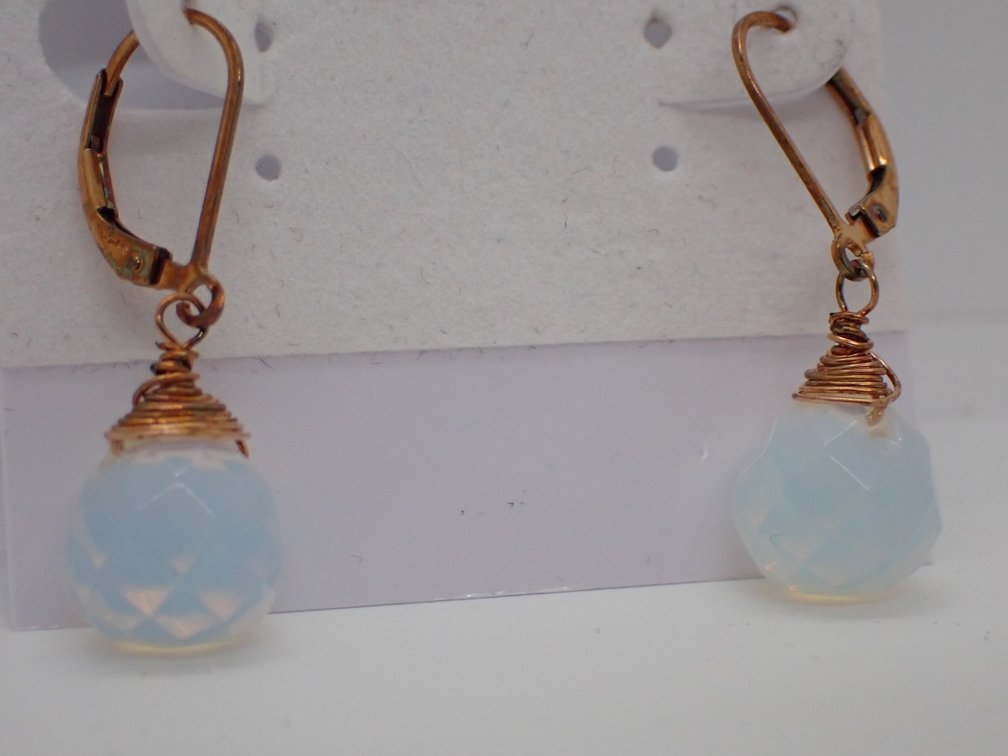 Opaline Moonstone Drop Earrings