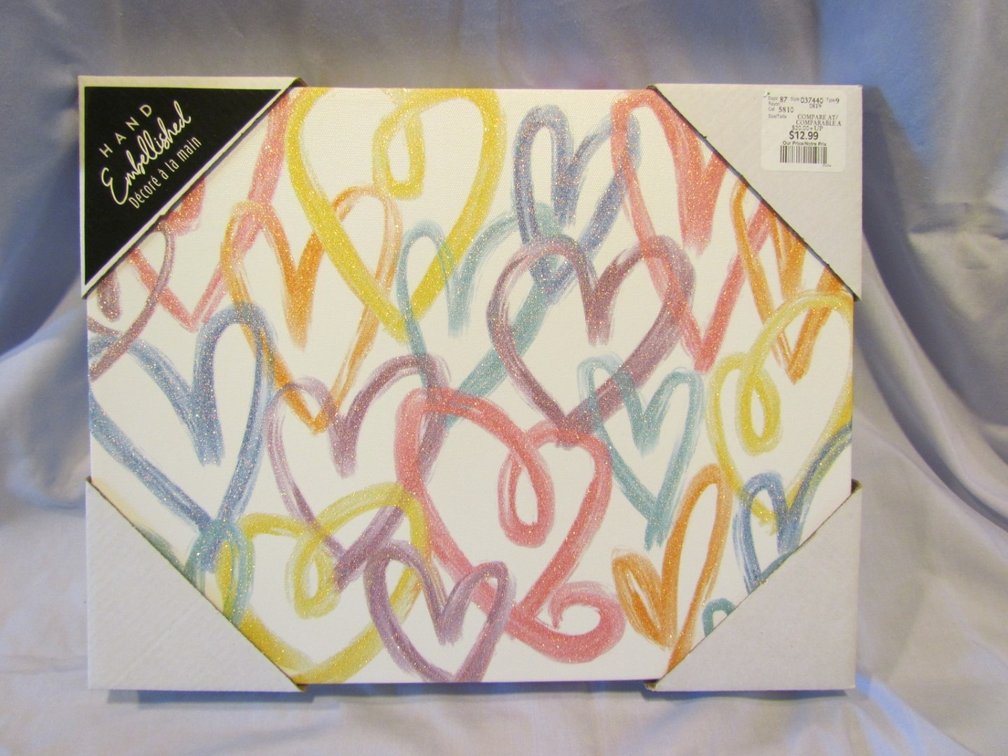 Colourful Heart Painting