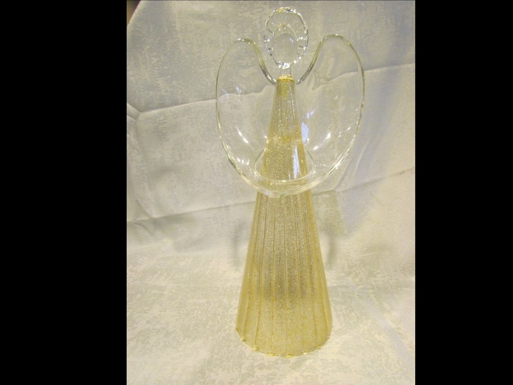 14" glass Angel