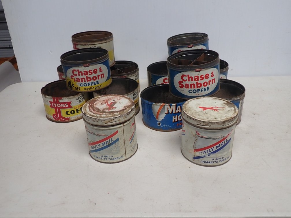 Vintage Tobacco Coffee Tins