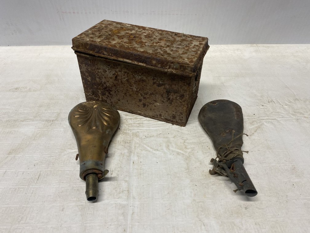 Vintage Powder Flasks & More