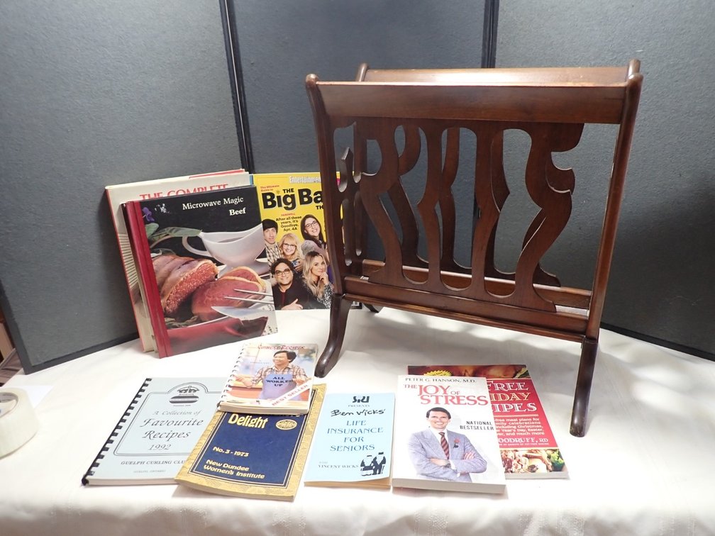 Various Books & Magazine Holder