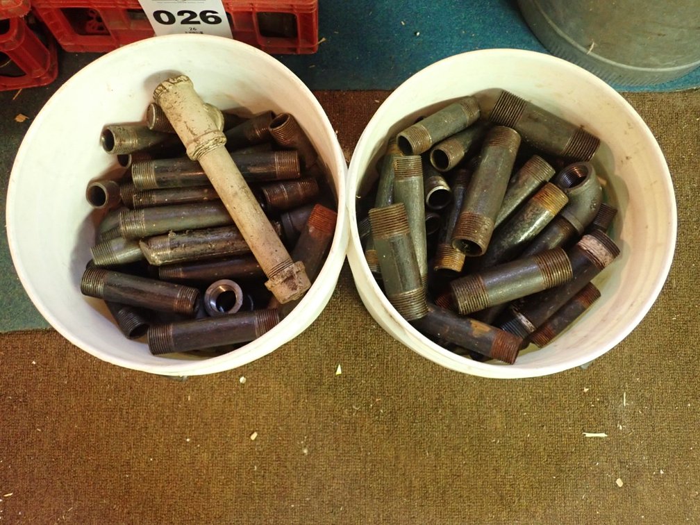 Pails of Pipe Fittings/Connectors