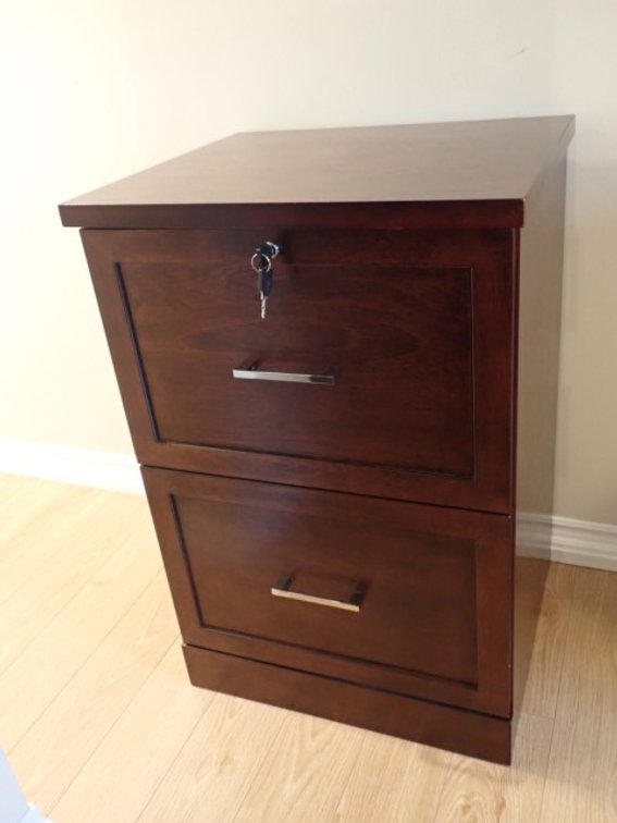 Wood File Cabinet