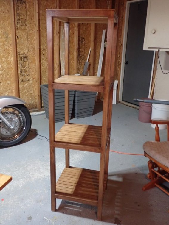 Wood Tower Shelf