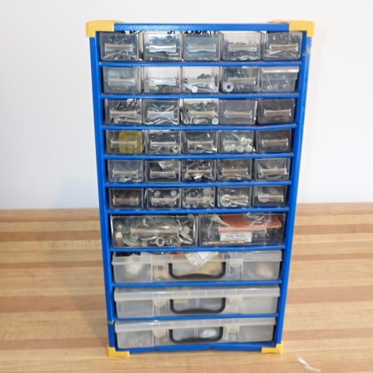 Hardware Organizer and Contents