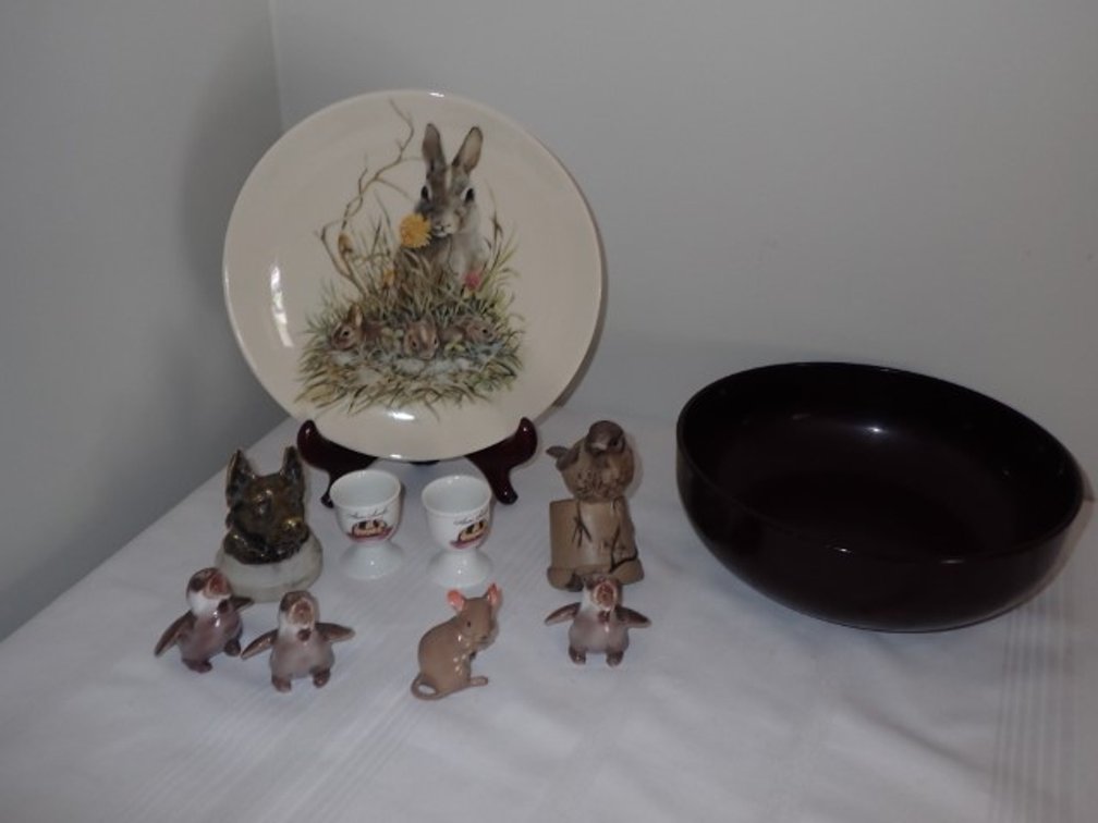 Bing & Grondahl Birds and J. Joire Dog