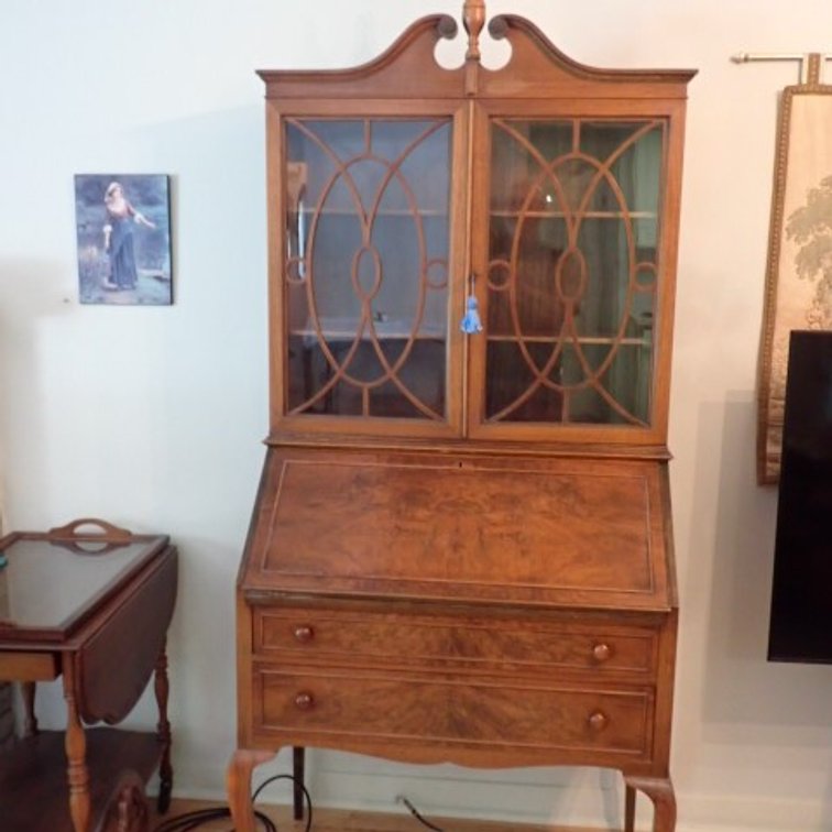 Desk China Cabinet Combination