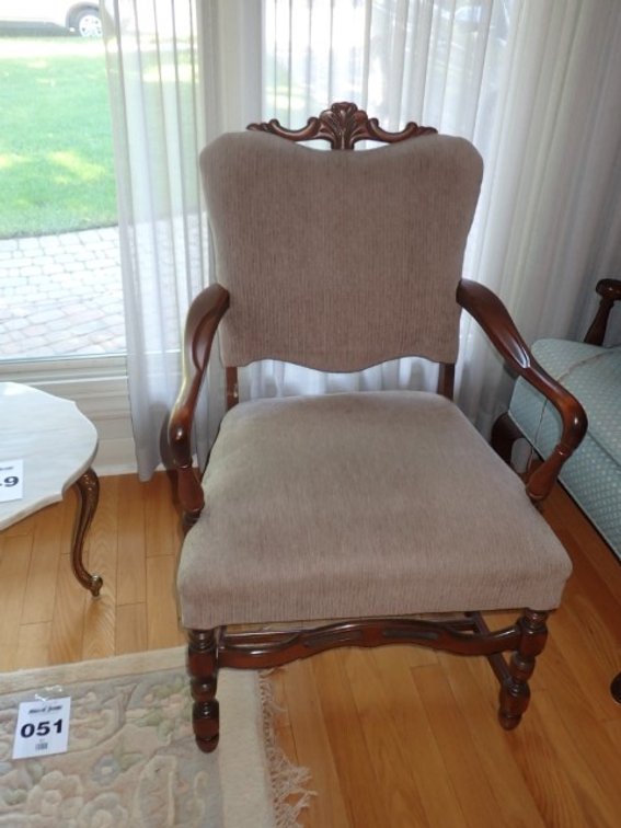 Arm Chair with wooden arms