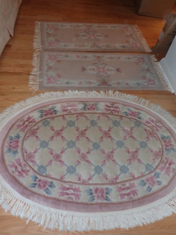 3 Rugs in Pink