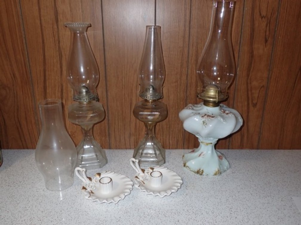 3 Oil Lamps