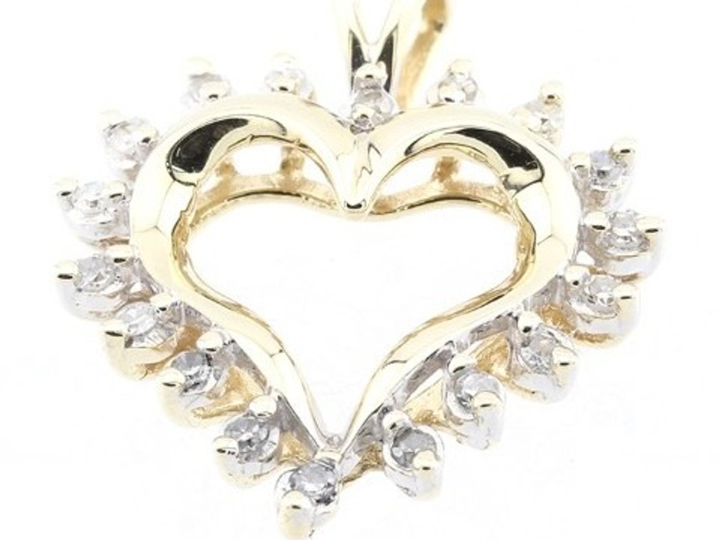 Diamond Floral 18K Gold Brooch/Pendant