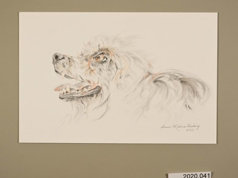 Happy Dog on 140lb watercolour paper