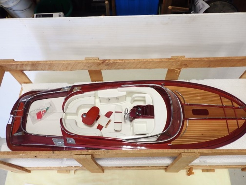 Model Boat with Vintage Styling