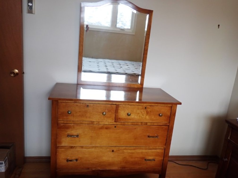 Vintage Dresser With Mirror