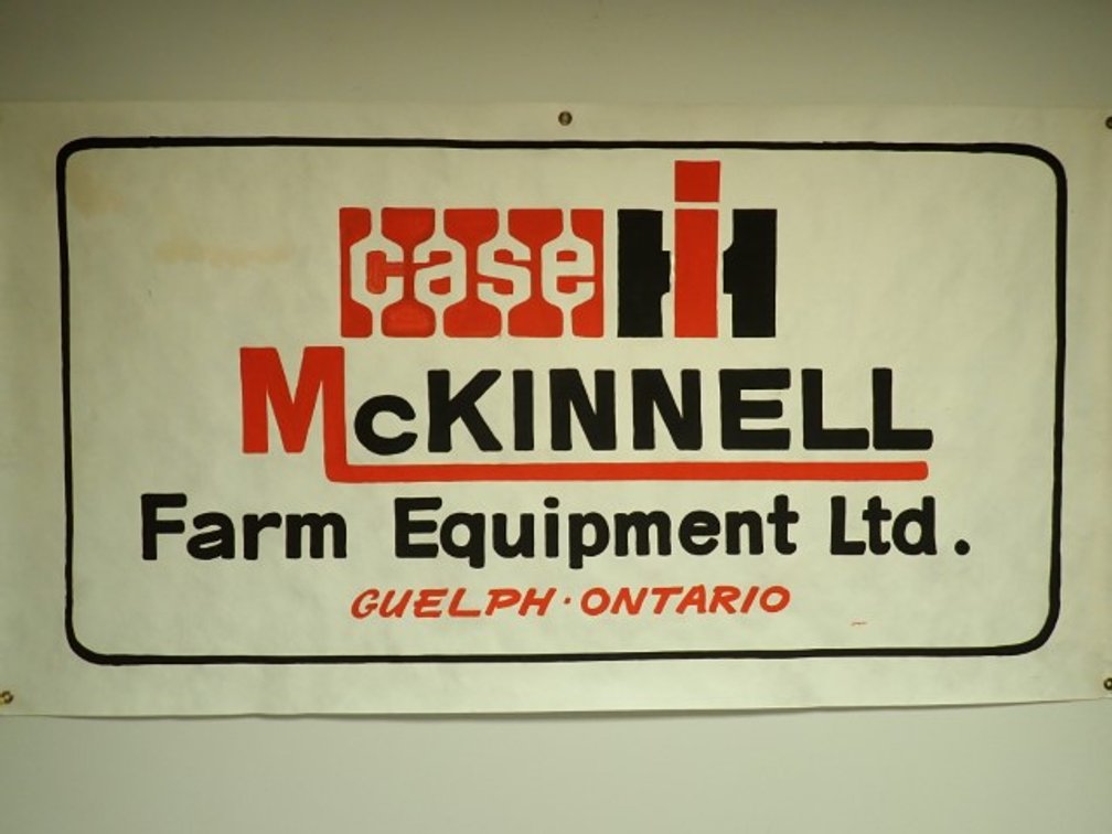 Hand Painted McKinnell CASE Farm Equipment Sign on Paper