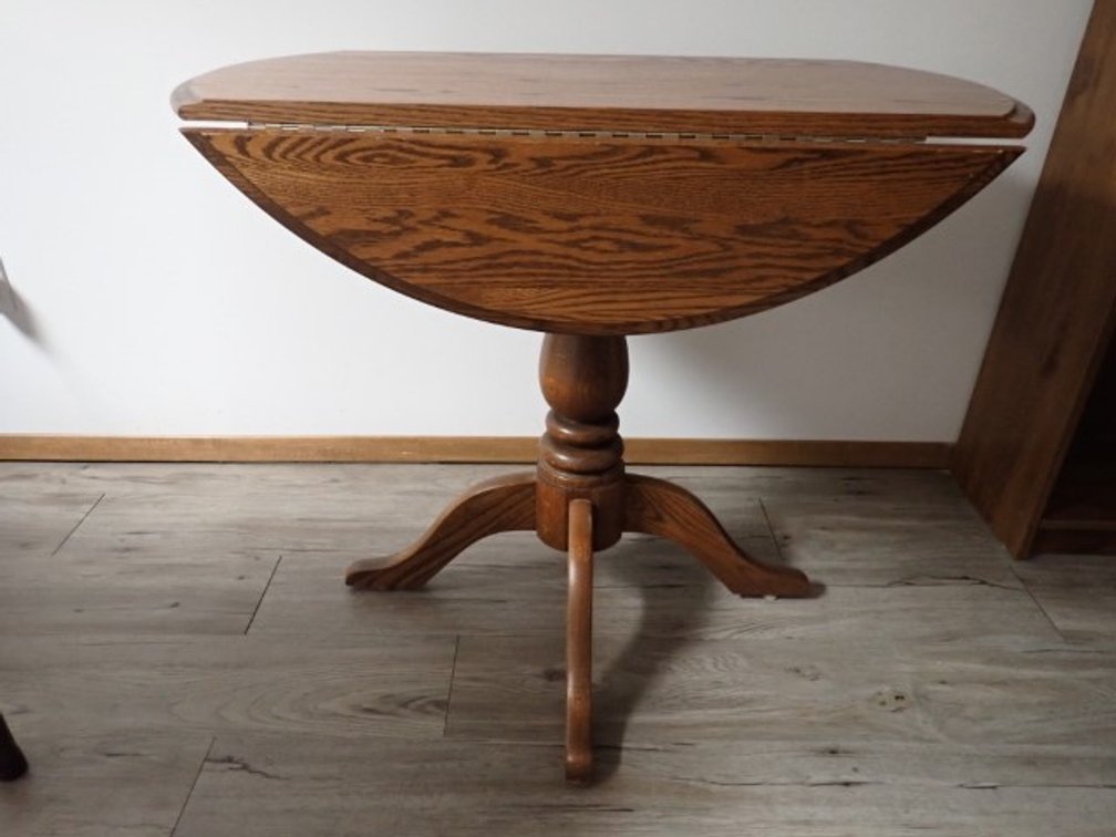 Solid Oak Drop Leaf Dining Table