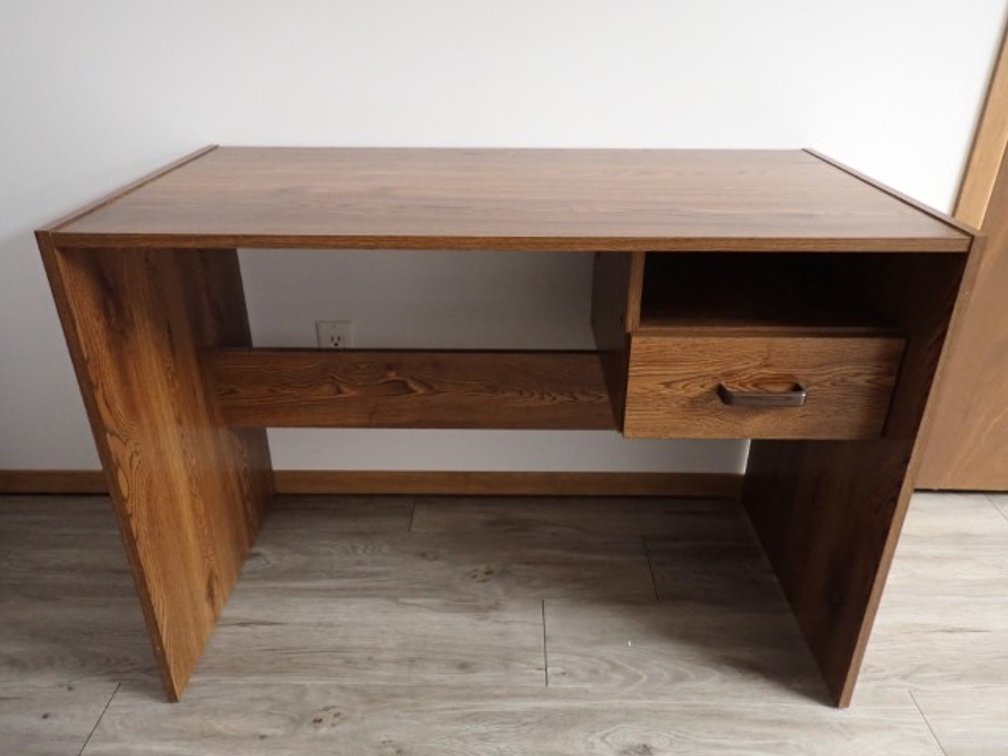 Small wooden laminate desk