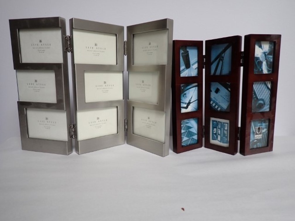2 Tri Fold Photo Frames