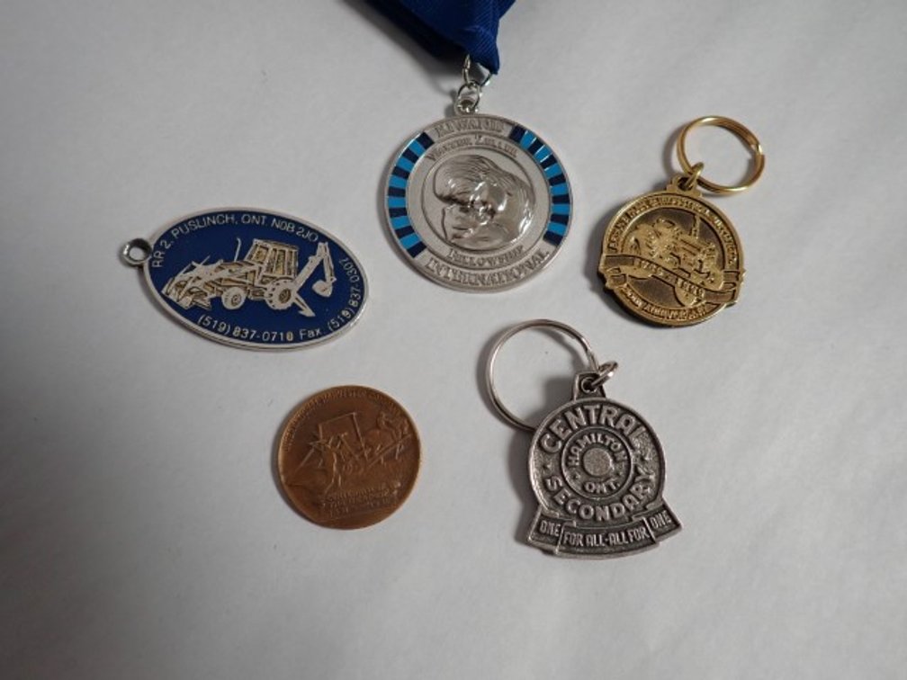 Assorted Lot of Kiwanis Award, Medallions, Keychains and collectibles