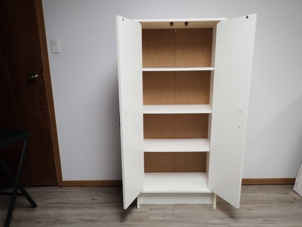 White Laminate Storage Cabinet