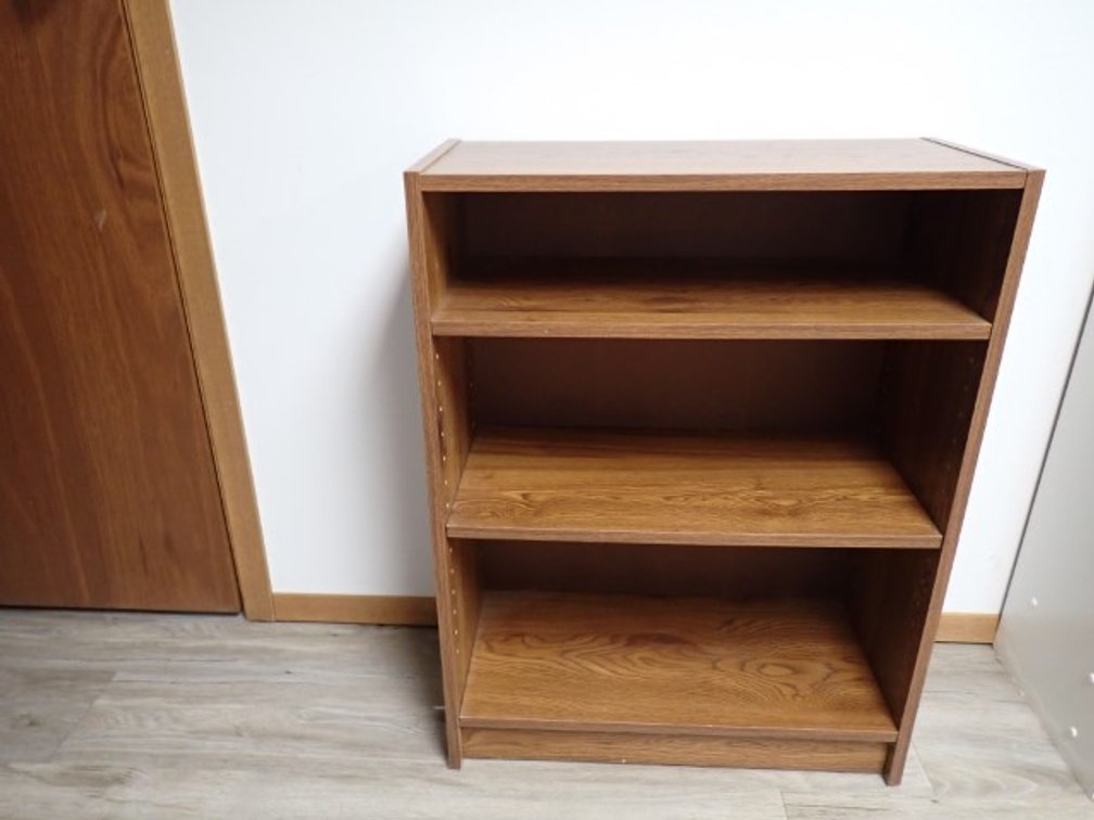 Small Storage Shelf with Wood Laminate