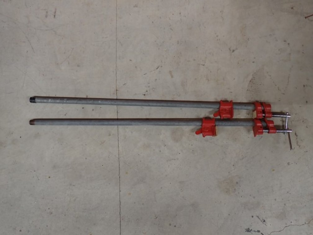 2 Pipe Clamps 36"