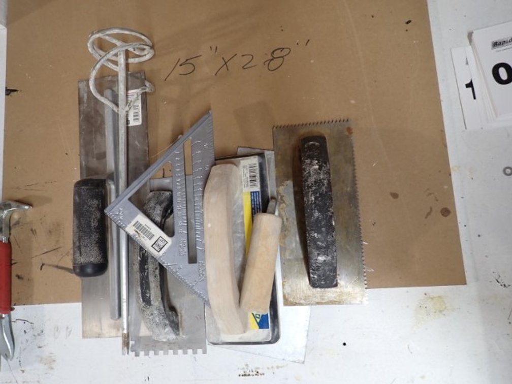 Assortment of Painting Trowels and Tools