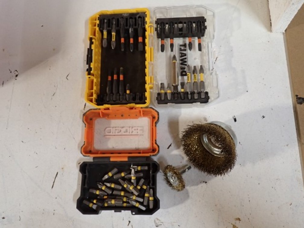 Set of Drill Bits and Tips and Brushes