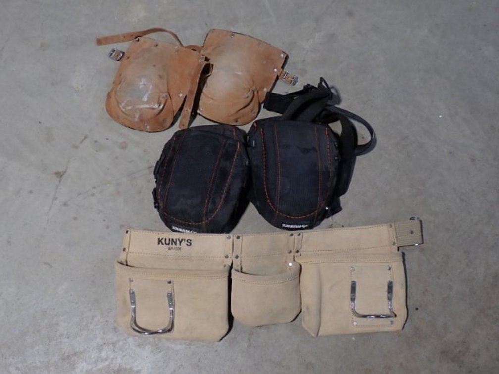 Wooden Tool Box & Jigs & Kneepads & Tool Belt