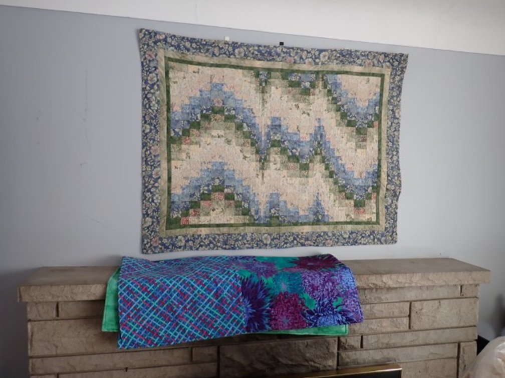 Two Quilted Wall Hangings