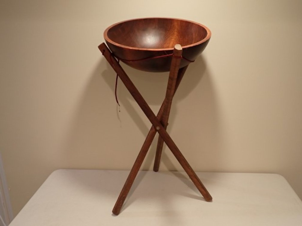 Vintage Baribocraft Salad Bowl with Stand