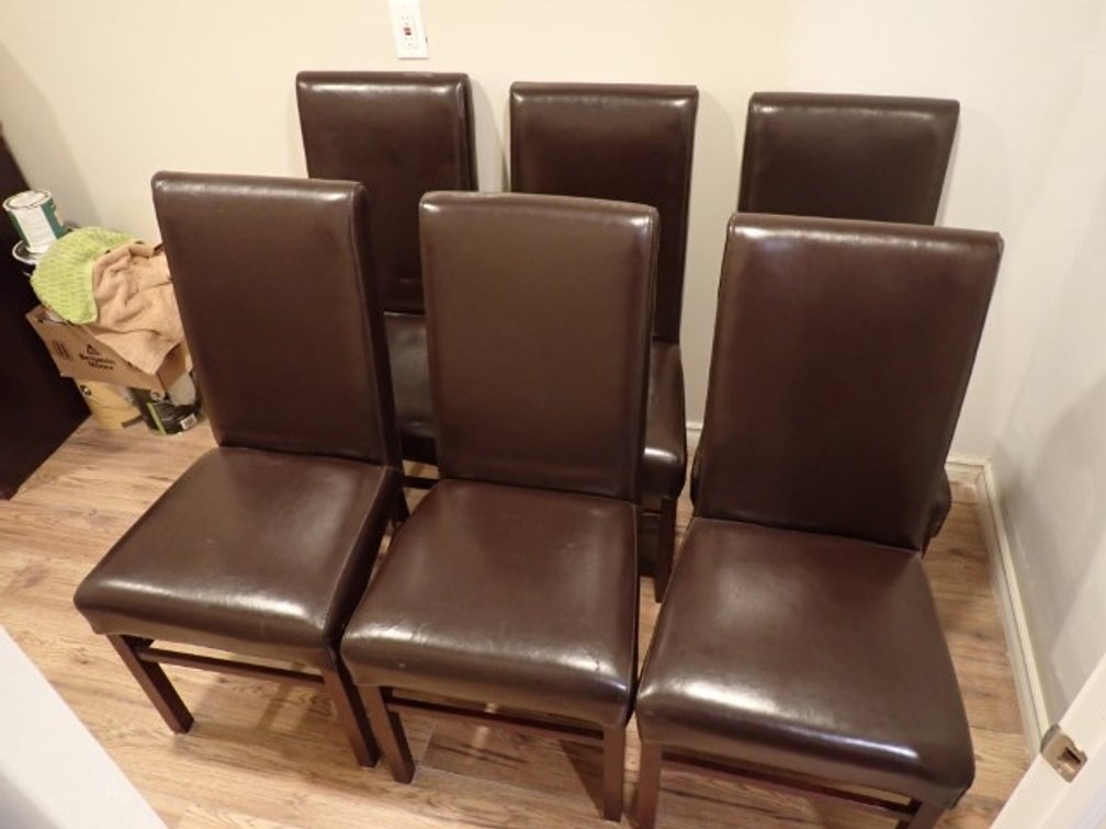 Faux Leather Dining Chairs