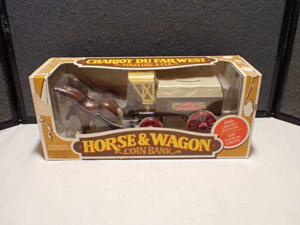 Horse & Wagon Coin Bank