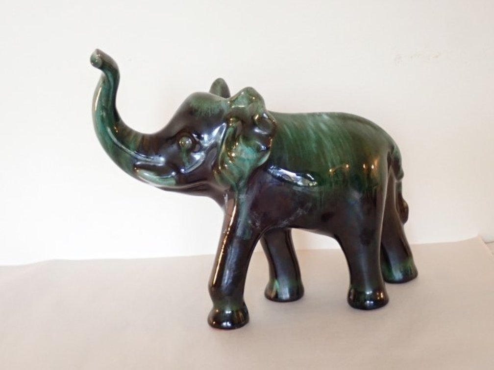 Blue Mountain Pottery Elephant Figure