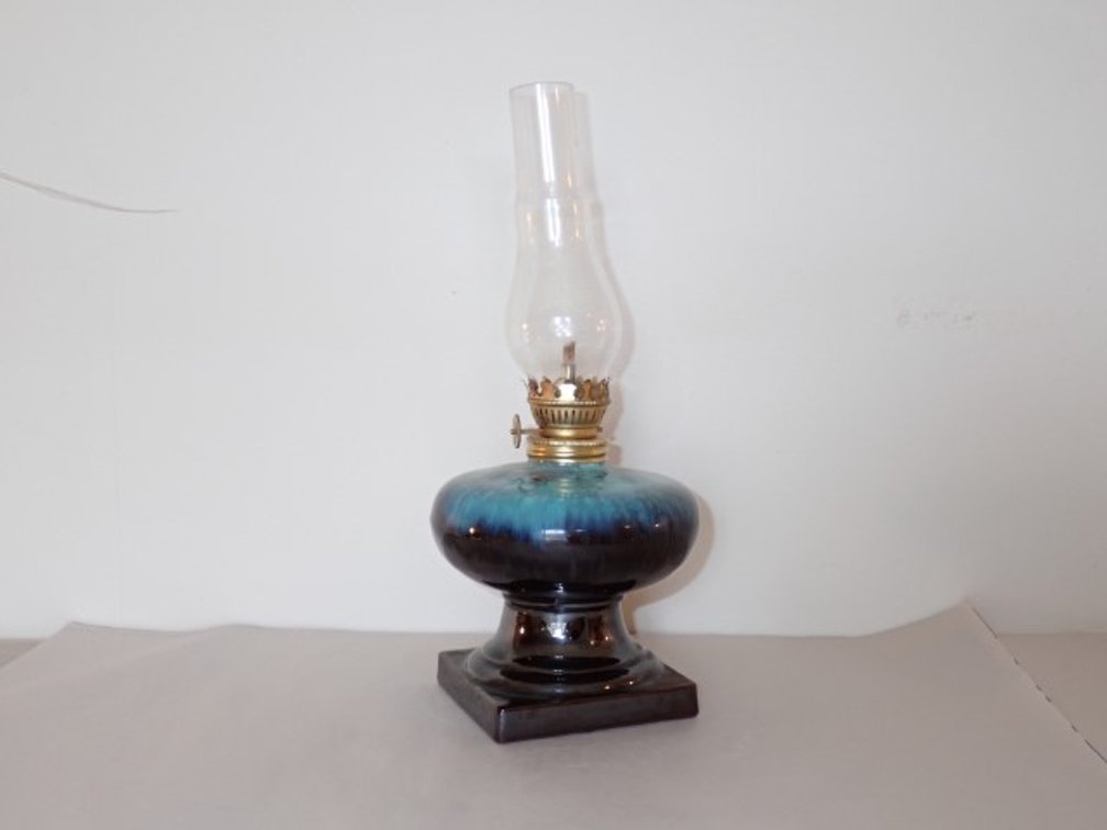 Blue Mountain Pottery Style Oil Burning Lamp