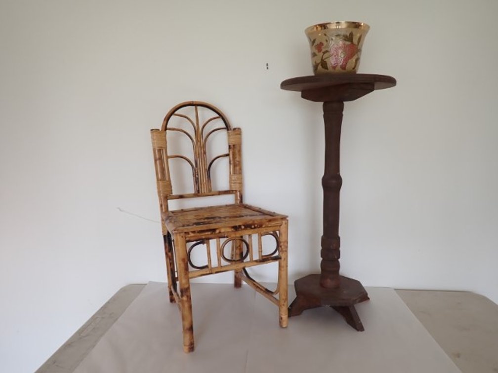 Rustic Wood Plant Stand