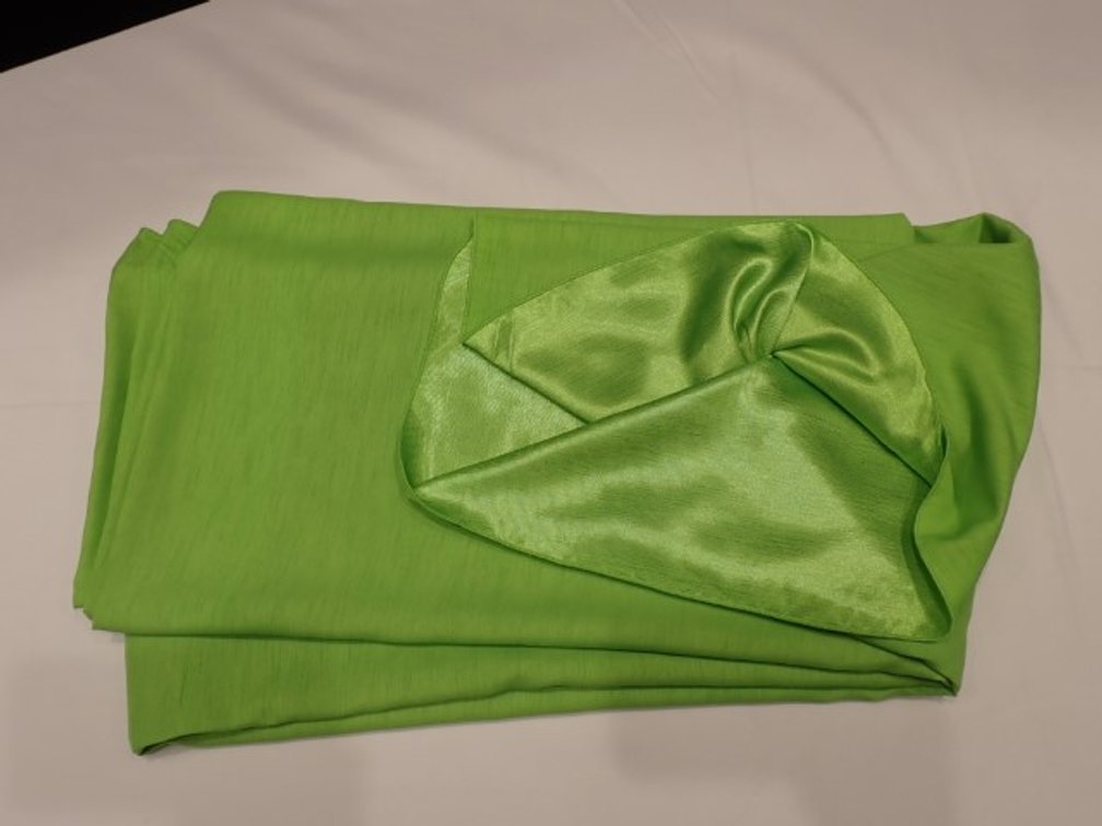 Lime Satin Table Linens