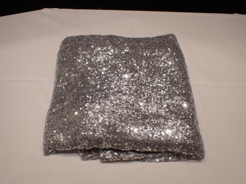 Silver Sequin Table Linen