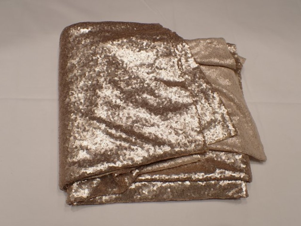 Champagne Sequin Table Linens