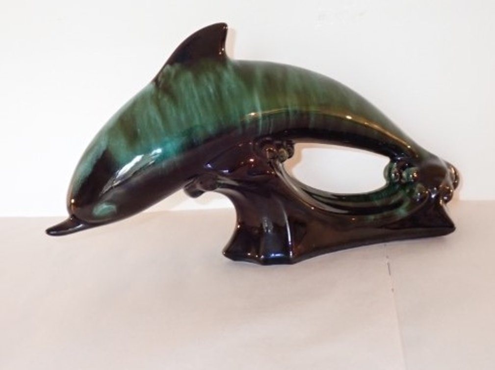 Blue Mountain Pottery Dolphin Figure