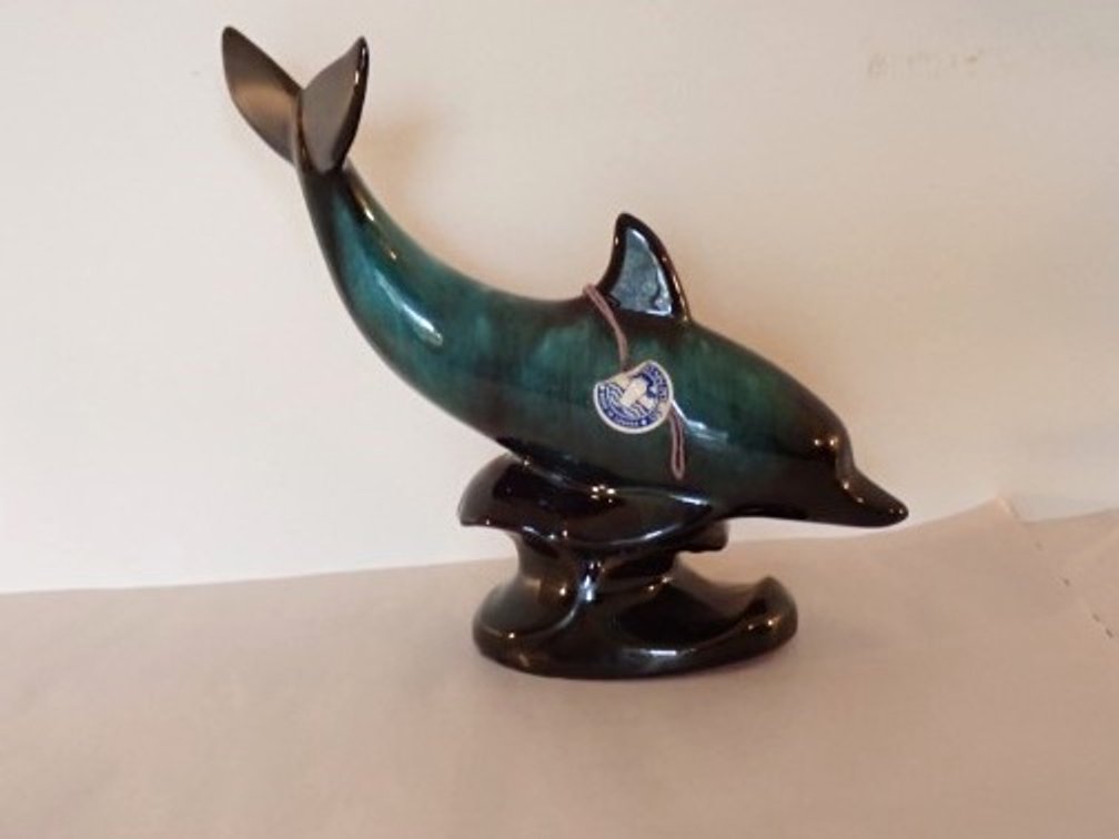 Blue Mountain Pottery Dolphin Figure