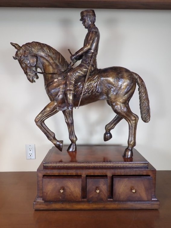 Maitland-Smith Bronze Sculpture "Soldier on Horseback"