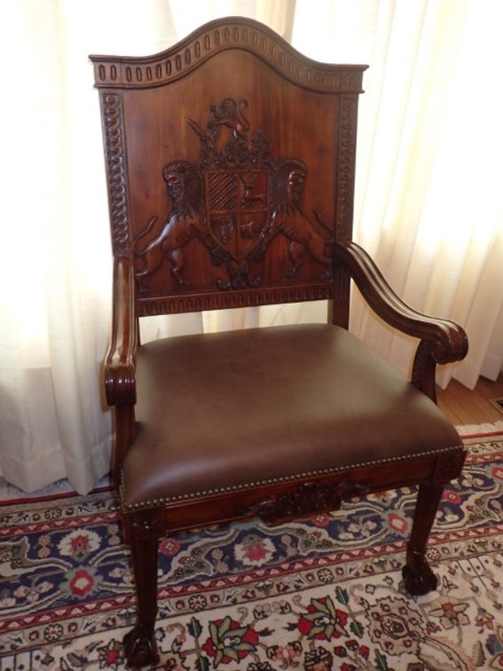 Maitland-Smith Mahogany Armchair I